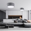 Lampa sufitowa RONDO gwint E27 moc 15W styl loftowy klosz abażur | biały 3332 TK Lighting