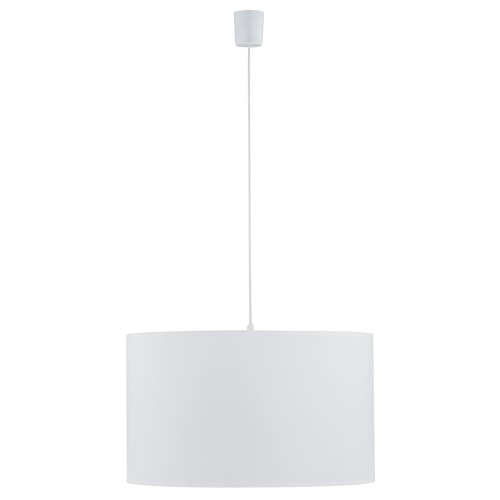 Lampa wisząca RONDO gwint E27 moc 15W styl klasyczny klosz abażur | biały 3460 TK Lighting