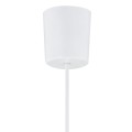 Lampa wisząca RONDO gwint E27 moc 15W styl klasyczny klosz abażur | biały 3460 TK Lighting
