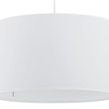 Lampa wisząca RONDO gwint E27 moc 15W styl klasyczny klosz abażur | biały 3460 TK Lighting