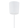 Lampa wisząca RONDO gwint E27 moc 15W styl klasyczny klosz abażur | biały 3462 TK Lighting
