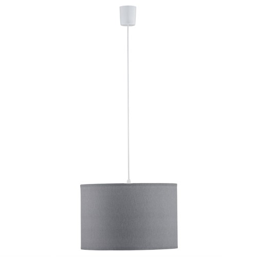 Lampa wisząca RONDO gwint E27 moc 15W styl klasyczny klosz abażur | biały 3463 TK Lighting