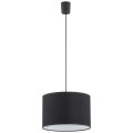 Lampa wisząca RONDO gwint E27 moc 15W styl klasyczny klosz abażur | czarny 3465 TK Lighting