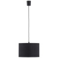 Lampa wisząca RONDO gwint E27 moc 15W styl klasyczny klosz abażur | czarny 3465 TK Lighting