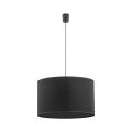 Lampa wisząca RONDO gwint E27 moc 15W styl klasyczny klosz abażur | czarny 3465 TK Lighting