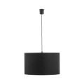 Lampa wisząca RONDO gwint E27 moc 15W styl klasyczny klosz abażur | czarny 3465 TK Lighting