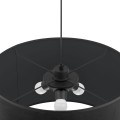 Lampa wisząca RONDO gwint E27 moc 15W styl klasyczny klosz abażur | czarny 3465 TK Lighting