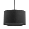 Lampa wisząca RONDO gwint E27 moc 15W styl klasyczny klosz abażur | czarny 3465 TK Lighting