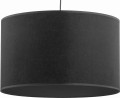 Lampa wisząca RONDO gwint E27 moc 15W styl klasyczny klosz abażur | czarny 3465 TK Lighting
