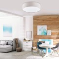 Lampa sufitowa RONDO gwint E27 moc 15W styl klasyczny klosz abażur | biały 3337 TK Lighting