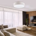 Lampa sufitowa RONDO gwint E27 moc 15W styl klasyczny klosz abażur | biały 3337 TK Lighting