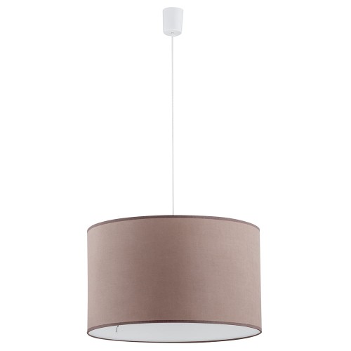 Lampa wisząca RONDO gwint E27 moc 15W styl klasyczny klosz abażur | biały 3466 TK Lighting