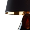Lampka nocna LACRIMA gwint E27 moc 15W styl nowoczesny klosz tkanina | czarny 5454 TK lighting