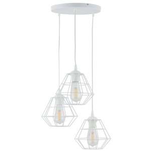 Potrójna lampa wisząca biała do salonu 6213 TK Lighting