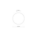 Kinkiet biały okrągły dekoracyjny 20cm LUNA NEW 6009 TK LIGHTING