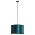 Lampa wisząca TERCINO gwint E27 moc 15W styl nowoczesny klosz tkanina | czarny 6169 TK lighting
