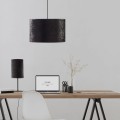 Lampa wisząca TERCINO gwint E27 moc 15W styl nowoczesny klosz abażur | czarny 6191 TK Lighting