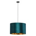 Lampa wisząca TERCINO gwint E27 moc 15W styl klasyczny klosz tkanina | czarny 6170 TK lighting