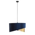 Lampa wisząca ścięta niebiesko-złota do jadalni TERCINO 6434 TK Lighting