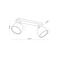 Lampa sufitowa z 2 reflektorkami biała ALTEA WHITE + żarówki 6513 TK Lighting