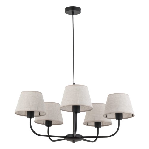 Lampa wisząca klasyczna żyrandol z abazurami CHICAGO 3989 TK LIGHTING