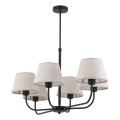 Lampa wisząca CHICAGO gwint E27 moc 15W styl klasyczny klosz tkanina | czarny 3999 TK lighting