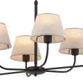 Lampa wisząca CHICAGO gwint E27 moc 15W styl klasyczny klosz tkanina | czarny 3999 TK lighting
