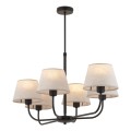 Lampa wisząca CHICAGO gwint E27 moc 15W styl klasyczny klosz tkanina | czarny 3999 TK lighting
