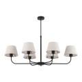 Lampa wisząca CHICAGO gwint E27 moc 15W styl klasyczny klosz tkanina | czarny 3999 TK lighting