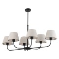 Lampa wisząca CHICAGO gwint E27 moc 15W styl klasyczny klosz tkanina | czarny 3999 TK lighting