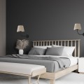 Kinkiet CHICAGO gwint E27 moc 15W styl klasyczny klosz tkanina | czarny 4186 TK lighting