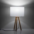 Lampka nocna TOKYO gwint E27 moc 15W styl skandynawski klosz tkanina | czarny 5290 TK lighting