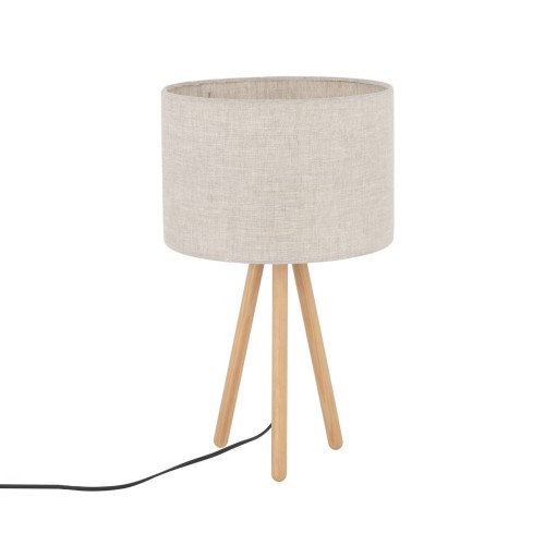 Lampka nocna TOKYO gwint E27 moc 15W styl scandic-eco klosz tkanina | czarny 5291 TK lighting