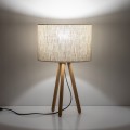Lampka nocna TOKYO gwint E27 moc 15W styl scandic-eco klosz tkanina | czarny 5291 TK lighting