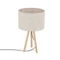 Lampka nocna TOKYO gwint E27 moc 15W styl scandic-eco klosz tkanina | czarny 5291 TK lighting