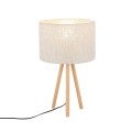 Lampka nocna TOKYO gwint E27 moc 15W styl scandic-eco klosz tkanina | czarny 5291 TK lighting