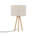 Lampka nocna TOKYO gwint E27 moc 15W styl scandic-eco klosz tkanina | czarny 5291 TK lighting