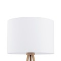 Lampa podłogowa TOKYO gwint E27 moc 15W styl scandic-eco klosz tkanina | czarny 5299 TK lighting