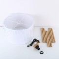 Lampa podłogowa TOKYO gwint E27 moc 15W styl scandic-eco klosz tkanina | czarny 5299 TK lighting