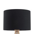 Lampa podłogowa TOKYO gwint E27 moc 15W styl scandic-eco klosz tkanina | czarny 5286 TK lighting
