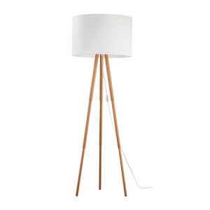 Lampa podłogowa TOKYO gwint E27 moc 15W styl scandic-eco klosz tkanina | czarny 5287 TK lighting