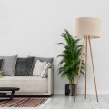 Lampa podłogowa TOKYO gwint E27 moc 15W styl scandic-eco klosz tkanina | czarny 5288 TK lighting