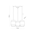 BOHO BLACK LAMPA WISZĄCA 3 6549 TK Lighting