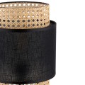 Lampa stołowa nocna do sypialni czarna słomkowa BOHO BLACK 5567 TK LIGHTING