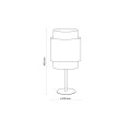 Lampa stołowa nocna do sypialni czarna słomkowa BOHO BLACK 5567 TK LIGHTING