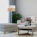 Lampa podłogowa z abażurem z tkaniny i juty, boho, na gwint E27 5241 TK Lighting