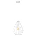 Lampa wisząca biała z drucianym kloszem nad stół BRYLANT 2223 TK Lighting
