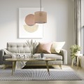 Rustykalna lampa sufitowa z kloszem z juty do jadalni i salonu 6580 TK Lighting
