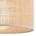 Rustykalna lampa sufitowa z kloszem z juty do jadalni i salonu 6580 TK Lighting