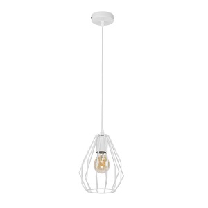 Lampa wisząca biała z drucianym kloszem nad stół BRYLANT 2222 TK Lighting